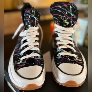 **NIB**Converse platform Paint Splatter Chucks size 9